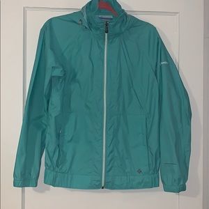 Columbia Turquoise Raincoat